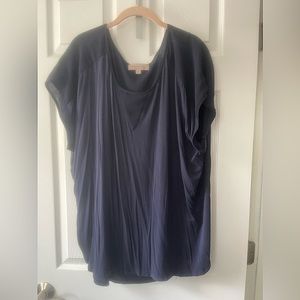 Philosophy 3x navy cap sleeve top